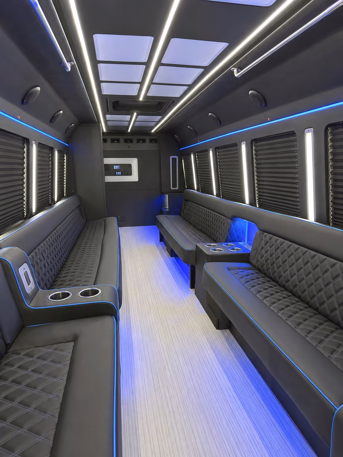 Lexington Private Event Transportation party bus interior
