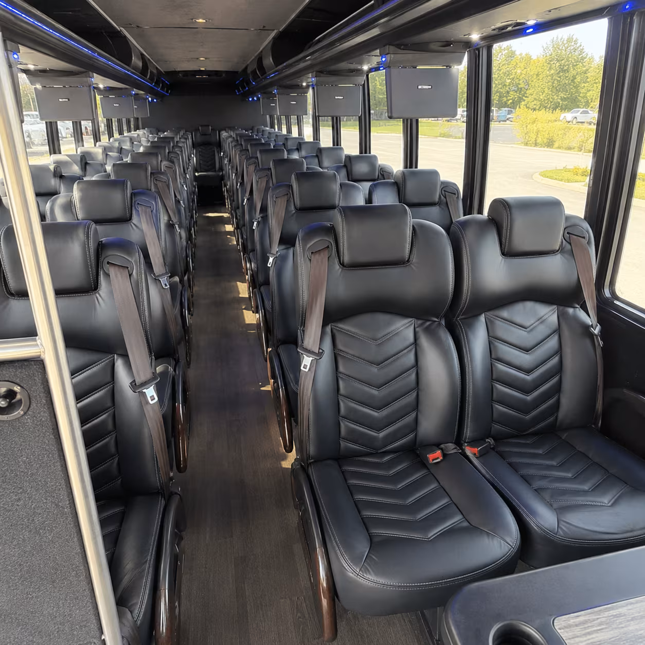 Lexington School Event Transportation party bus exterior