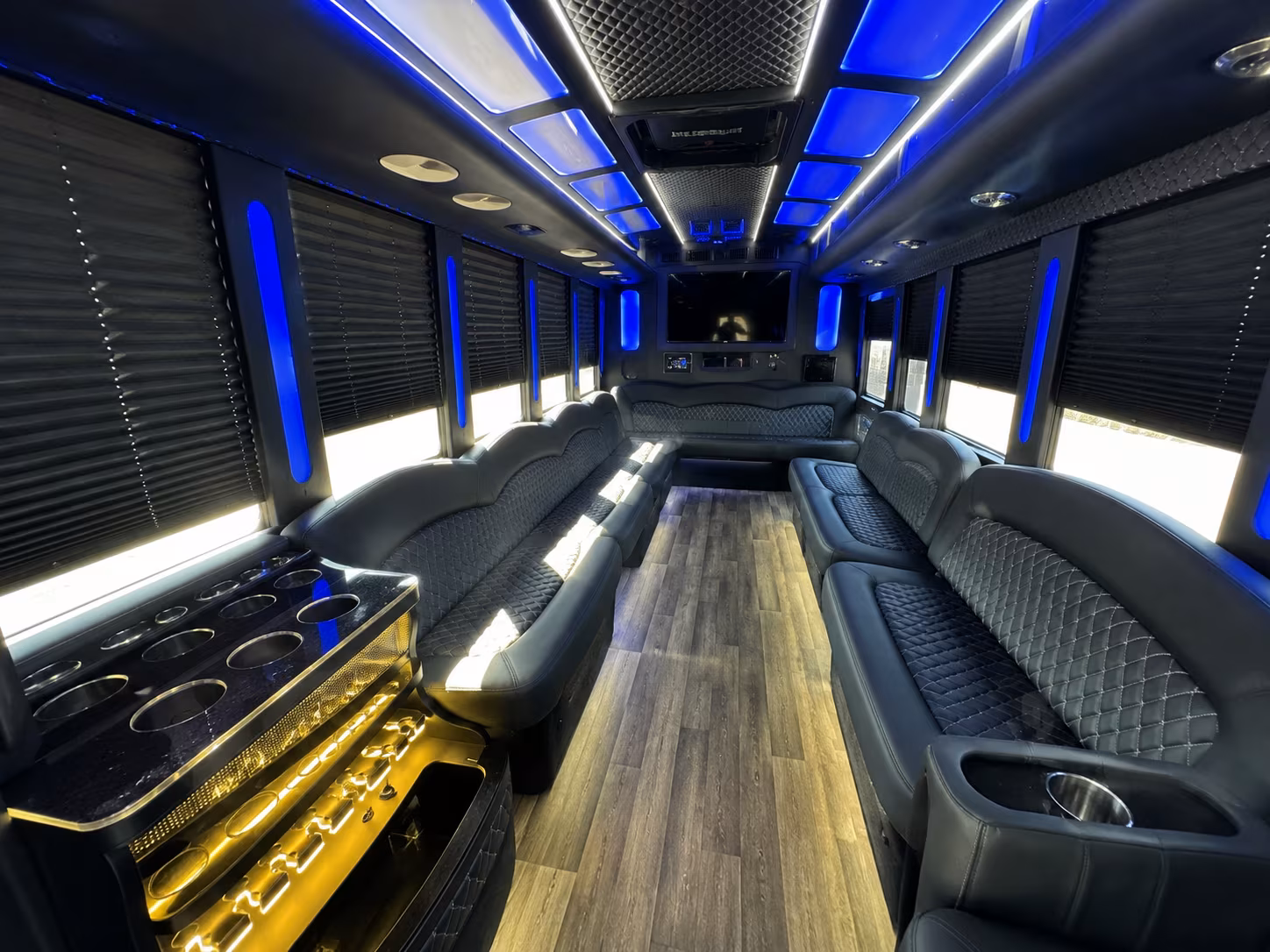 Lexington Sporting Event Transportation party bus exterior