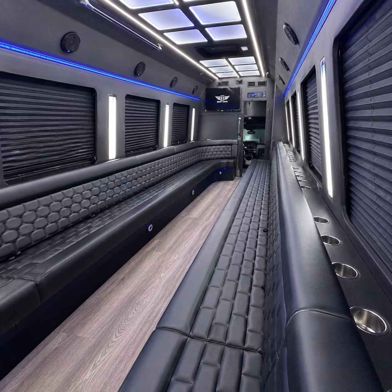 Lexington Wedding Transportation party bus exterior
