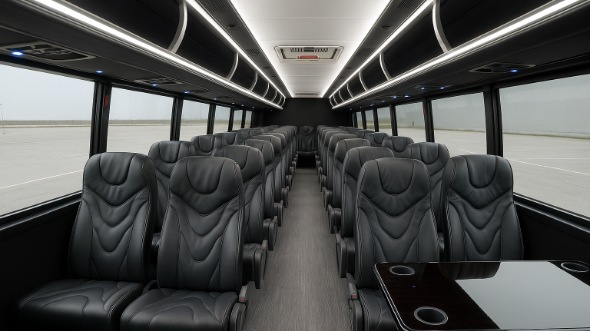 Interior of Charter Bus Company Lexington's 35 Passenger Mini Bus in Lexington