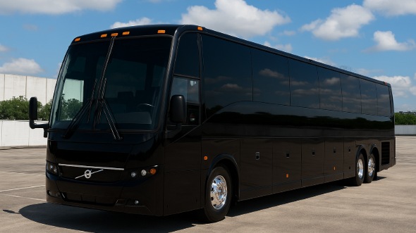 Exterior of Charter Bus Company Cincinnati's 40 Passenger Party Bus in Cincinnati