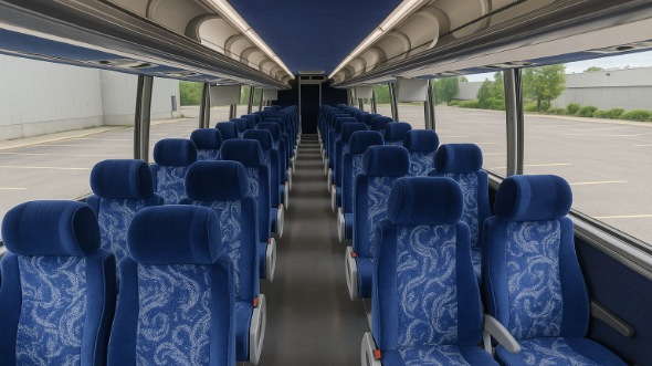 Interior of Charter Bus Company Lexington's 47 Passenger Charter Bus in Lexington