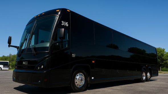Exterior of Charter Bus Company Lexington's 47 Passenger Charter Bus in Lexington