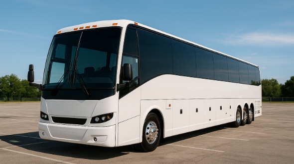 Exterior of Charter Bus Company Columbus's 50 Passenger Party Bus in Columbus