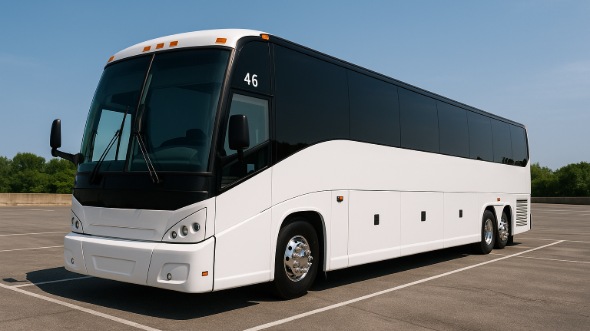 Exterior of Charter Bus Company Indianapolis's 50 Passenger Party Bus in Indianapolis